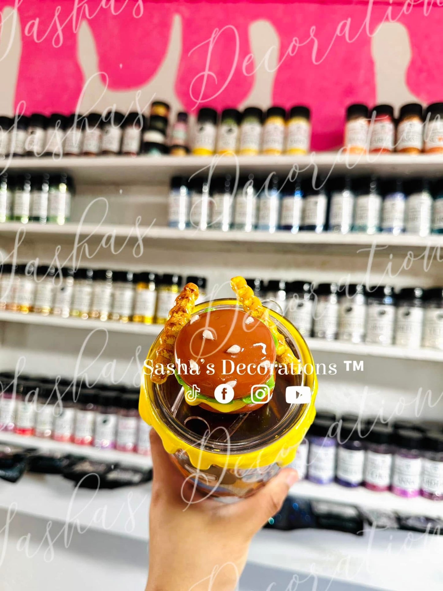 Faux Burger Topper Piece w/ Dripping Cheese PREORDER