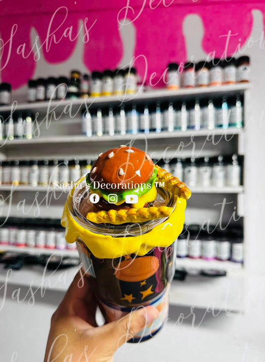 Faux Burger Topper Piece w/ Dripping Cheese PREORDER