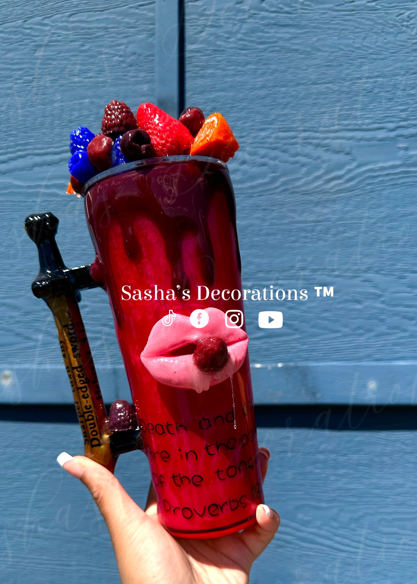 Eat It’s Fruit Snow Globe Tumbler Cup