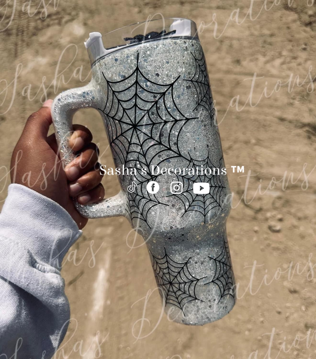 Glitter Spider Web 40 oz PREORDER