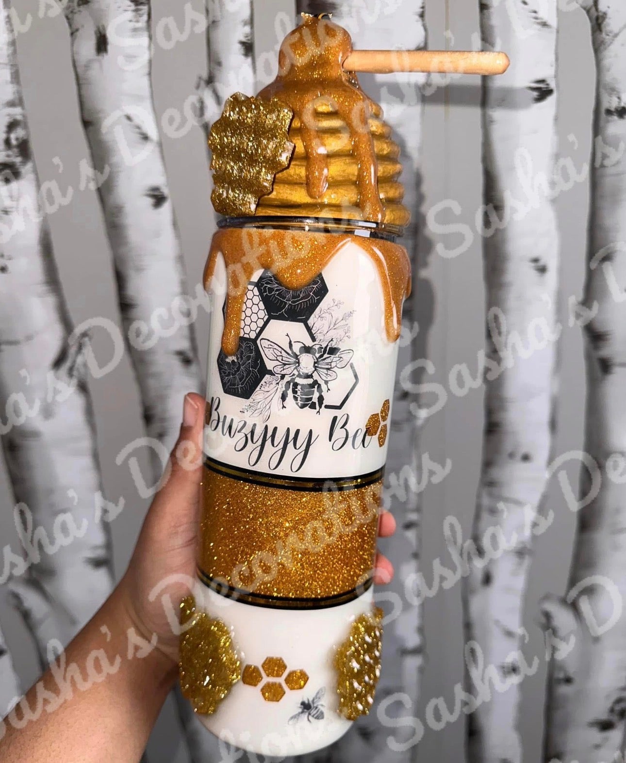 PLAIN Honeybee Hive Mold PREORDER (straw hole option; flowers NOT included)