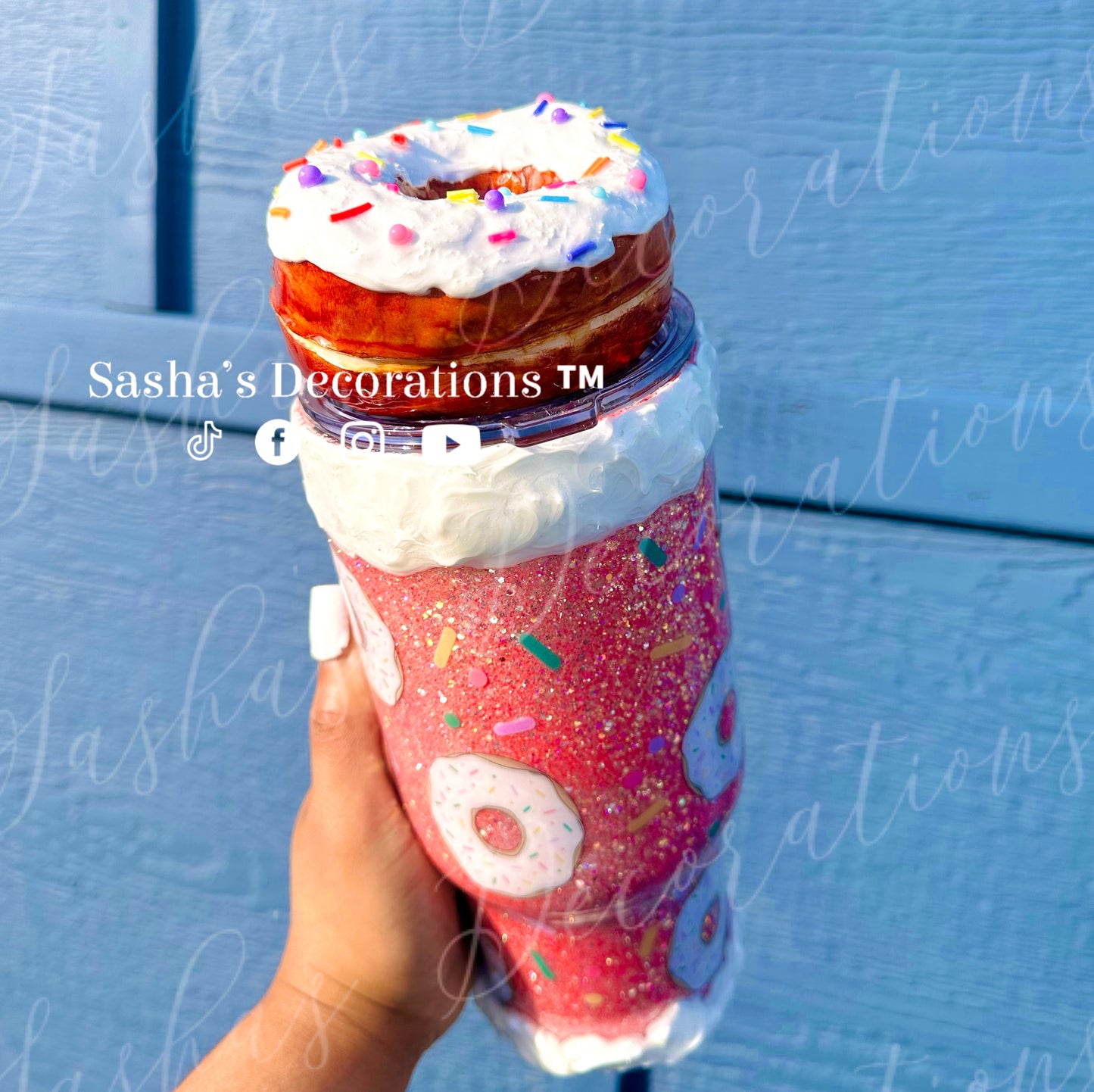 Donut Give up on your dreams tumbler cup