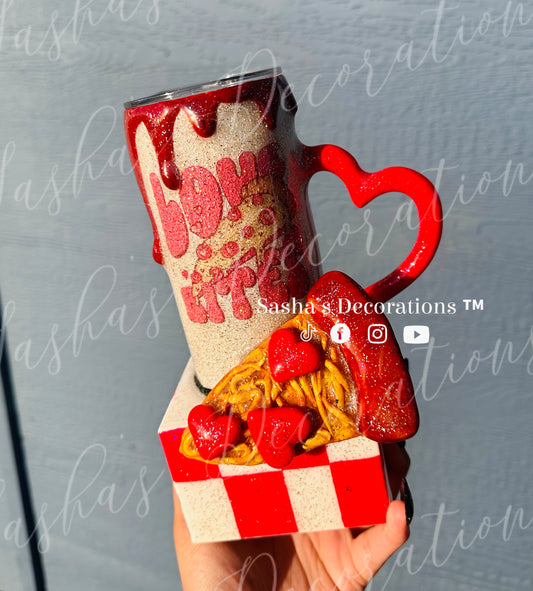 Pizza Love Bites 3D Tumbler Cup