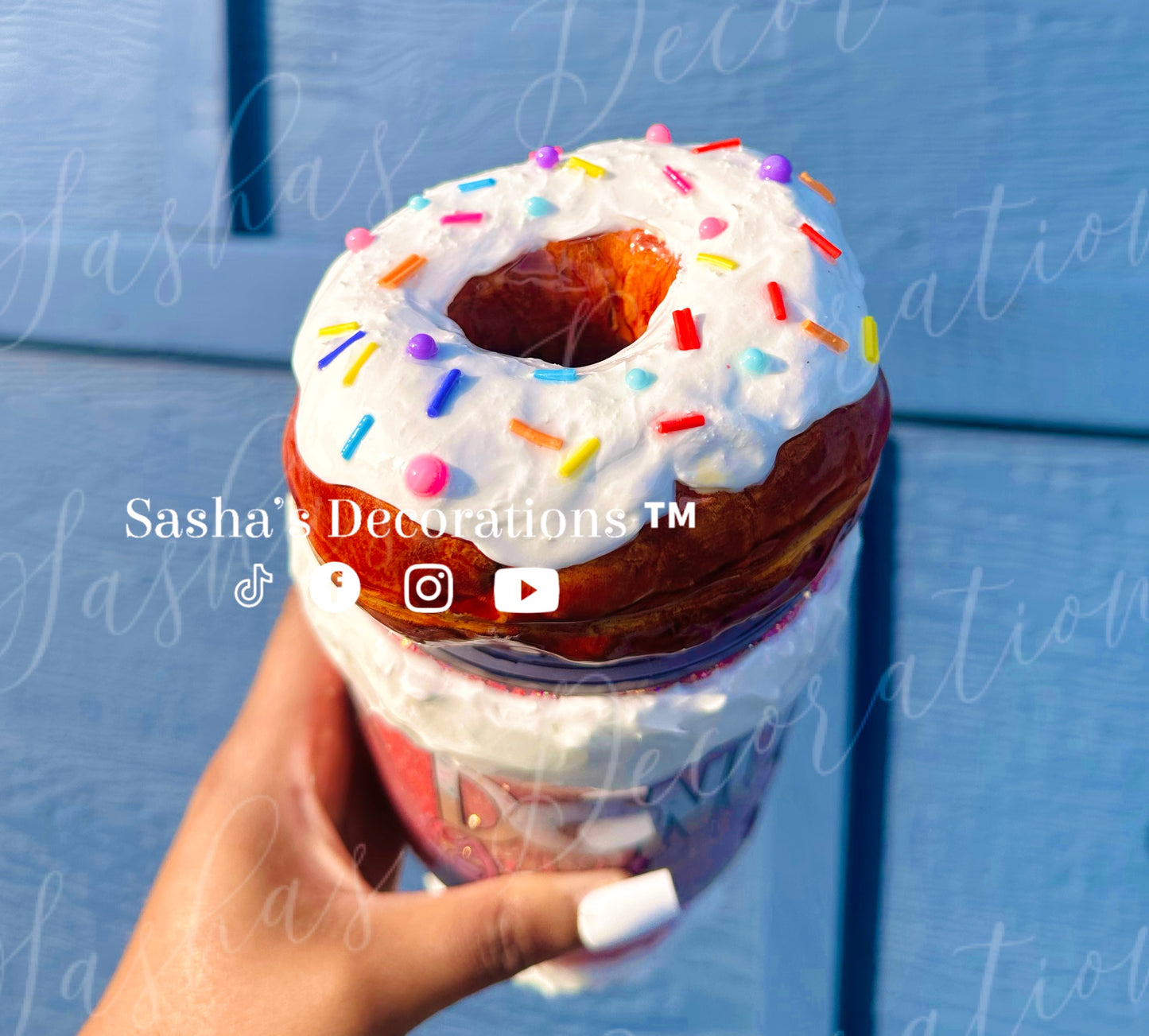 Donut Give up on your dreams tumbler cup