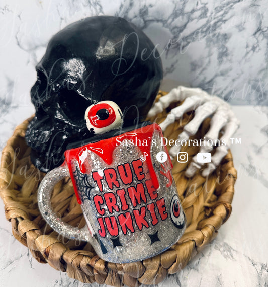 A Blood Mug with eyeball topper PREORDER