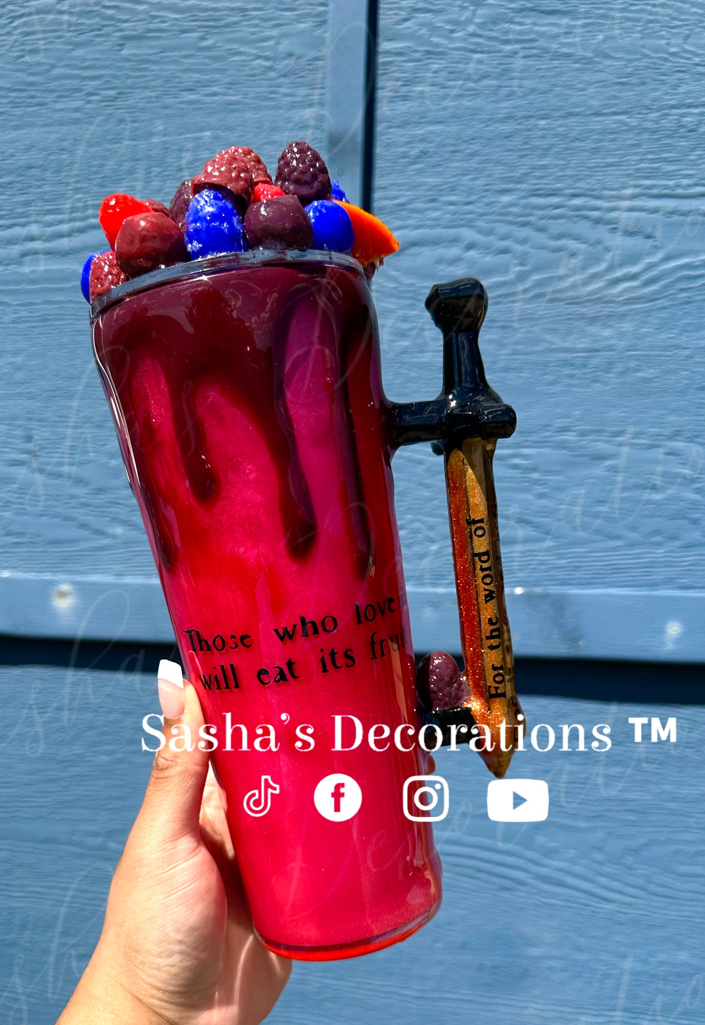 Eat It’s Fruit Snow Globe Tumbler Cup