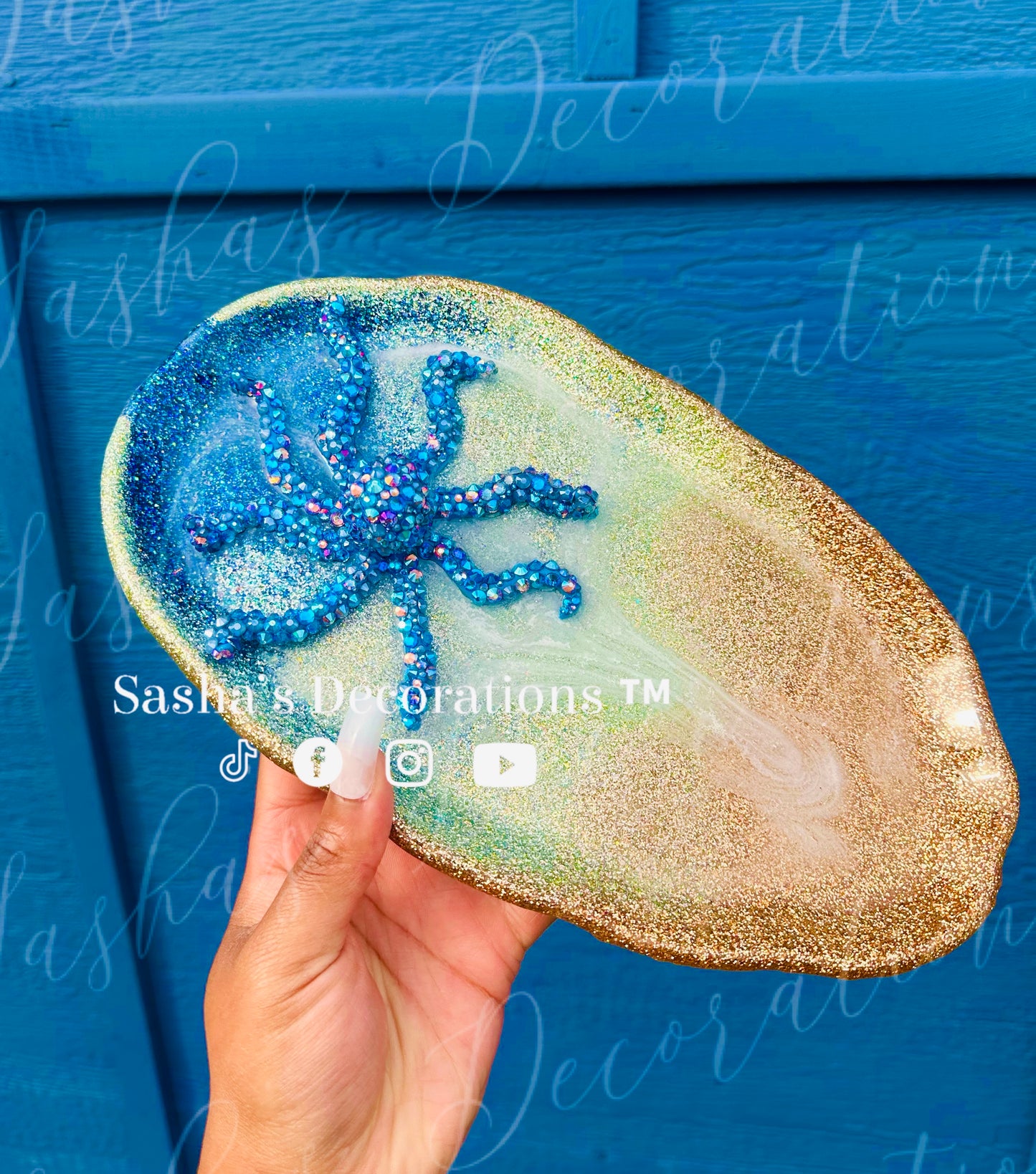 Ocean Octopus Theme Resin Tray