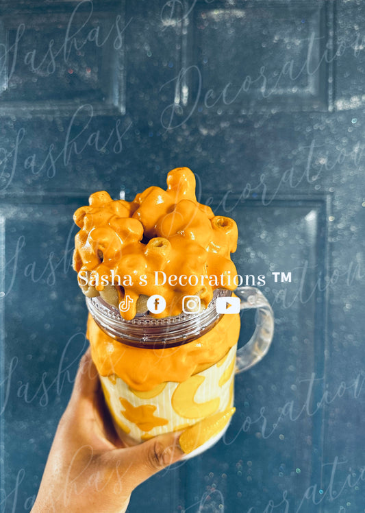 Cheesy Noodles Snow Globe Tumbler Cup