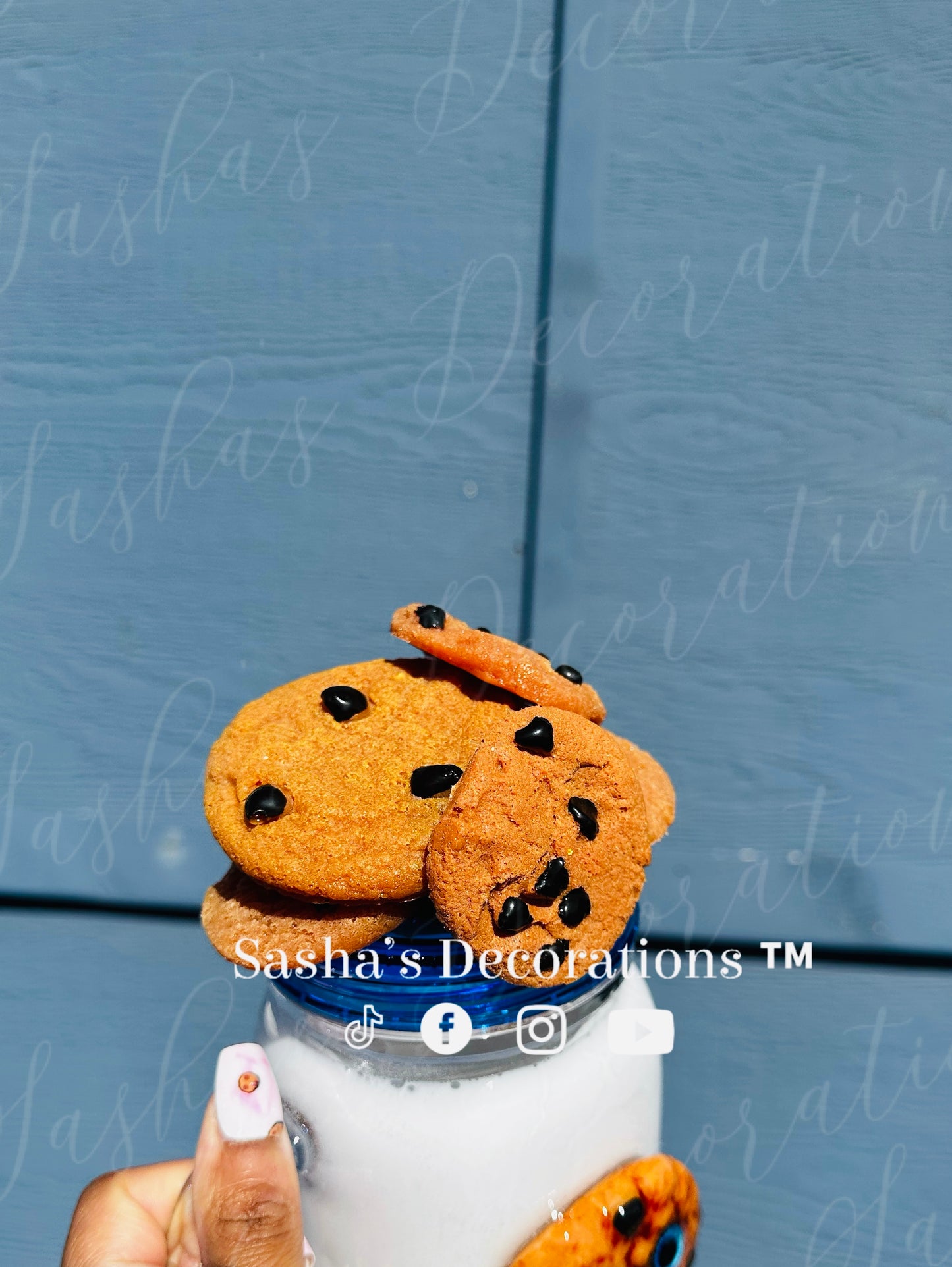Chocolate Chip Cookies Snow Globe Tumbler Cup