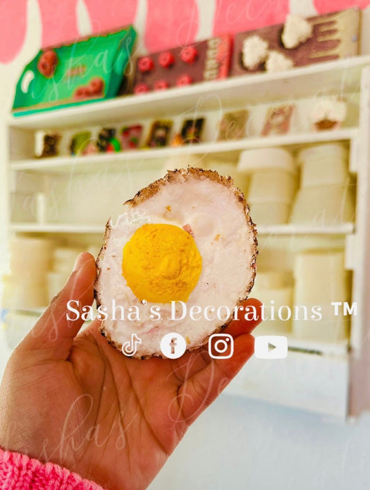 Faux Sunny Side Egg Tumbler Piece PREORDER