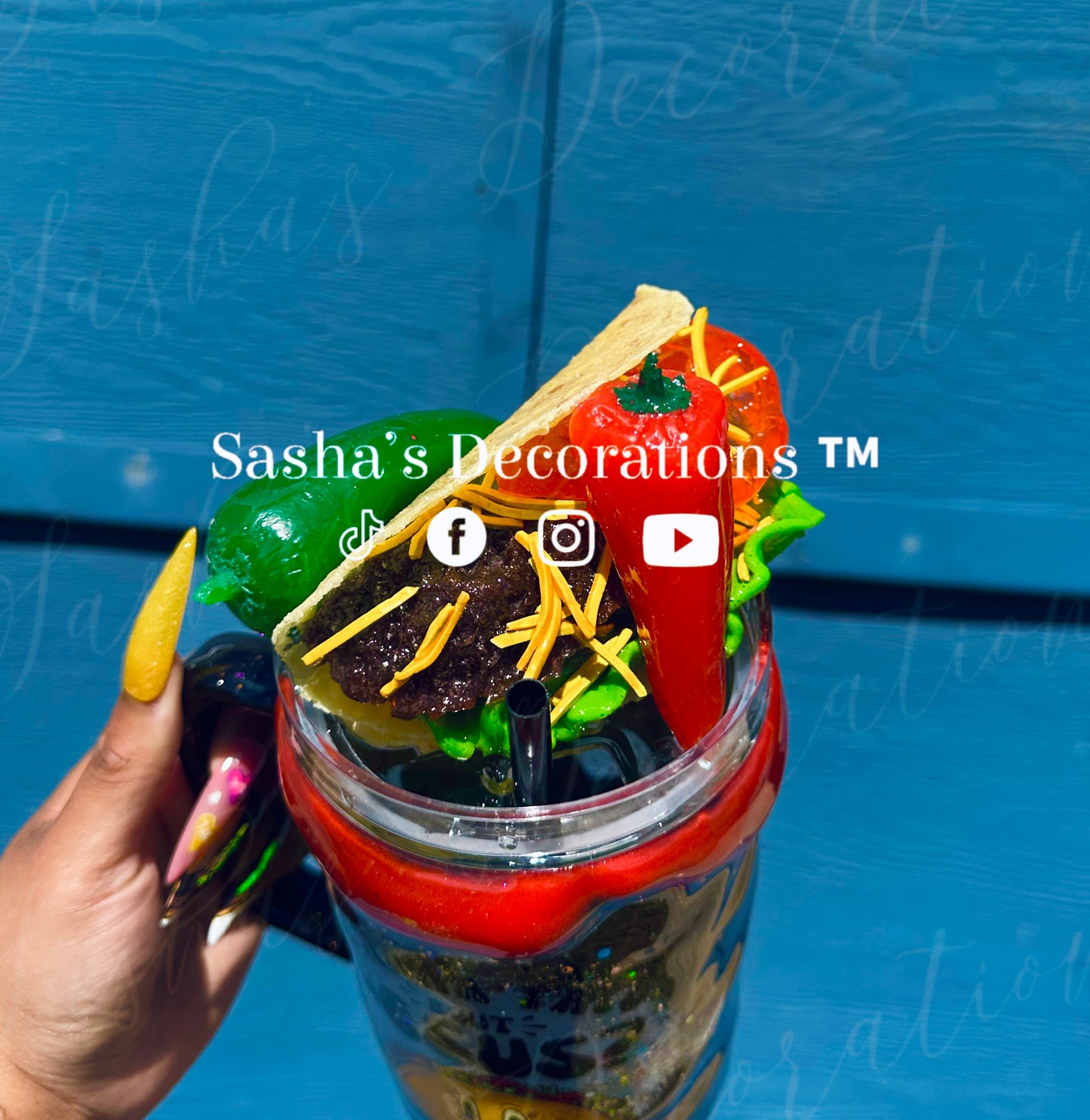Wanna Taco Bout Jesus? 40 oz Dry Glitter Snow Globe Cup