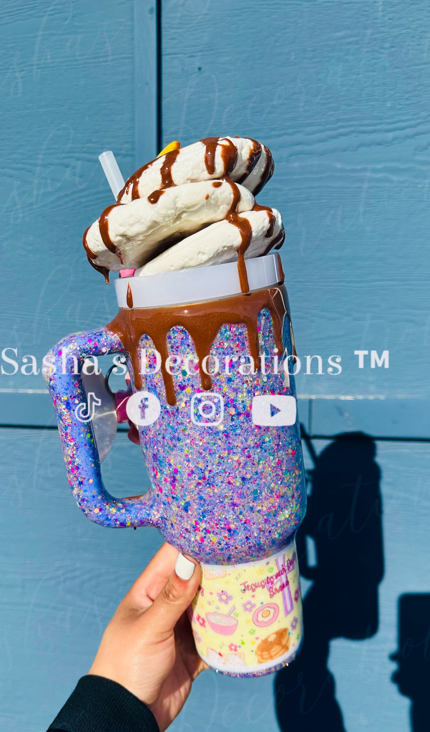 Breakfast Faux Pancake 40 oz Tumbler Cup