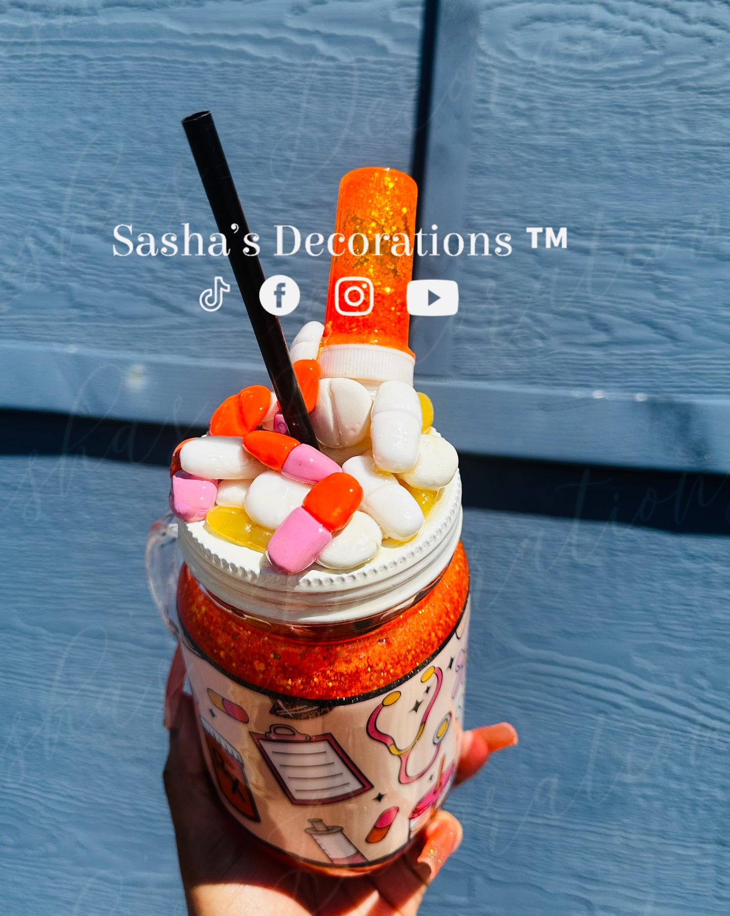 Medicine Snow Globe Tumbler Cup