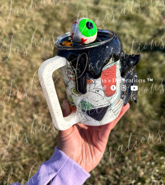 Boozy Mummy Mug with Eyeball Topper