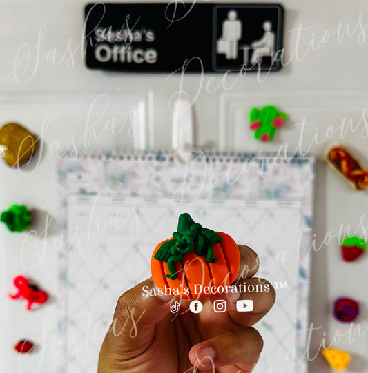 Flat Pumpkin Magnet