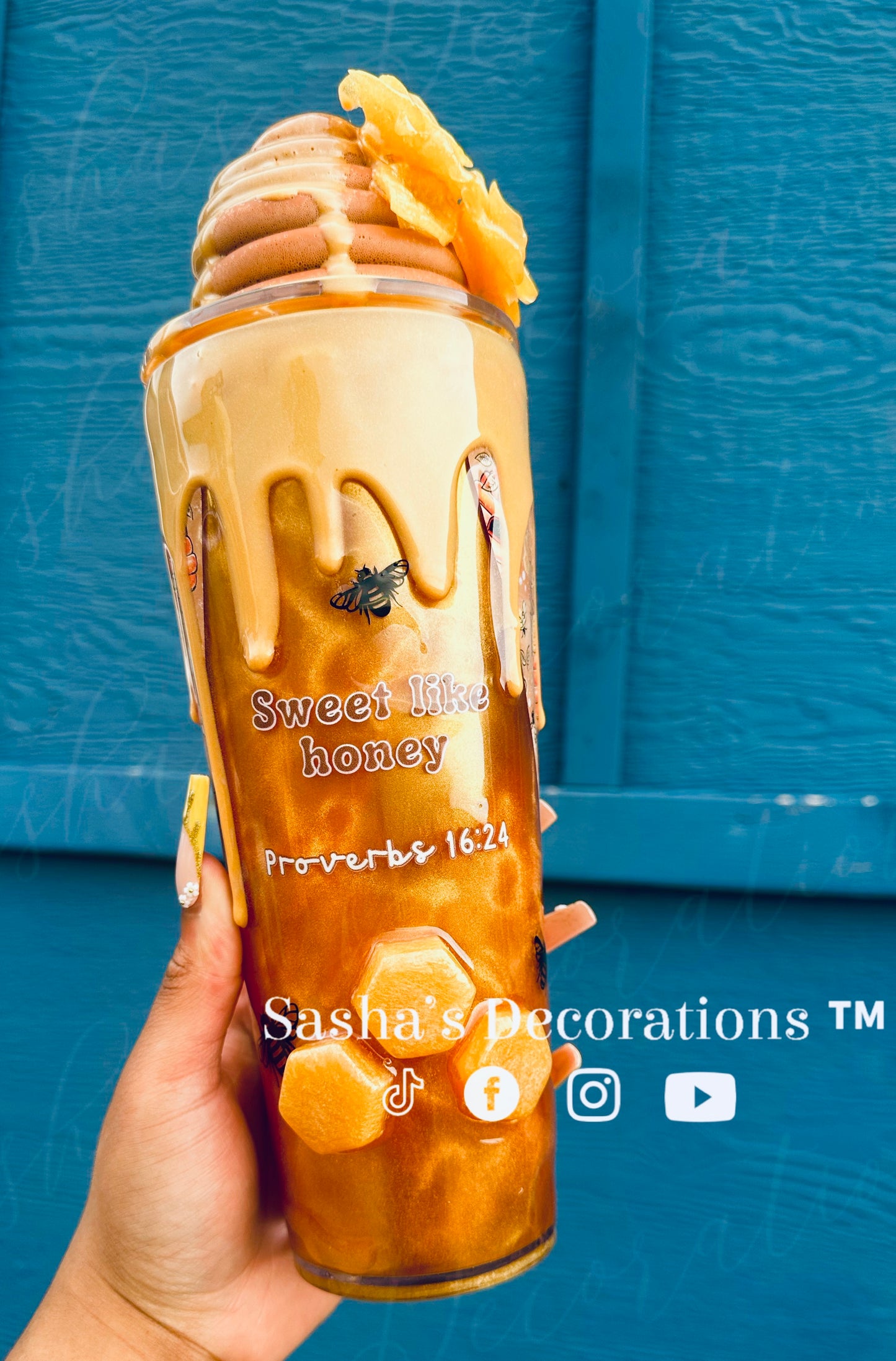 Sweet Like Honey Snow Globe Tumbler Cup