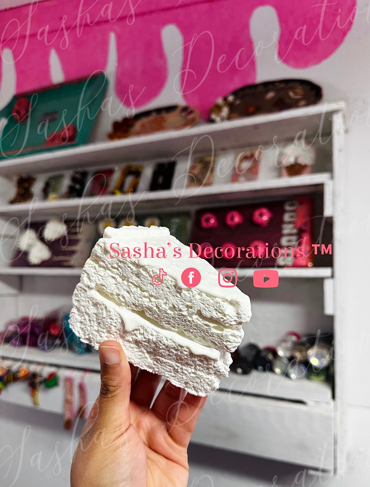 PREMADE Cake Slice (multiple color option)