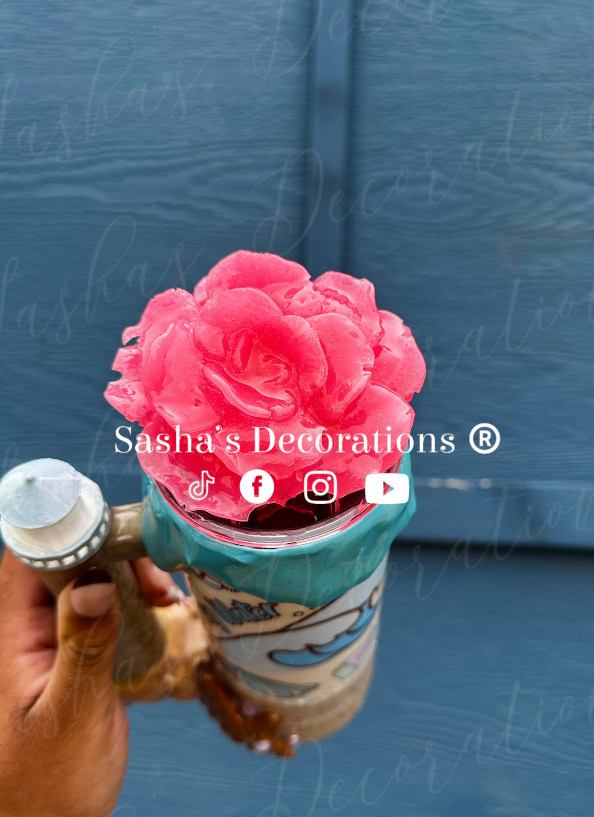 Living Water 3D Beach Tumbler Cup