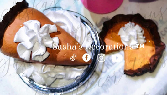 Pumpkin Pie Slice Topper Piece PREORDER (Quantity 1)