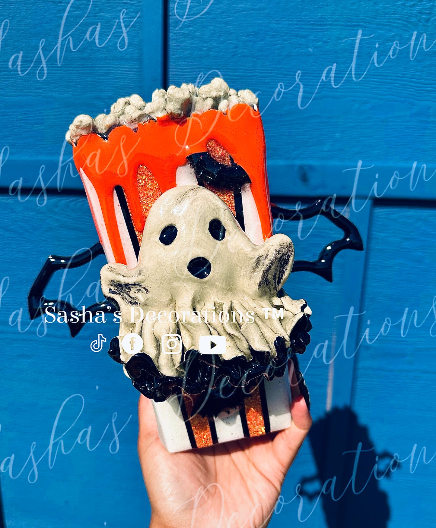 3D Spooky Popcorn Tumbler FULL TUTORIAL