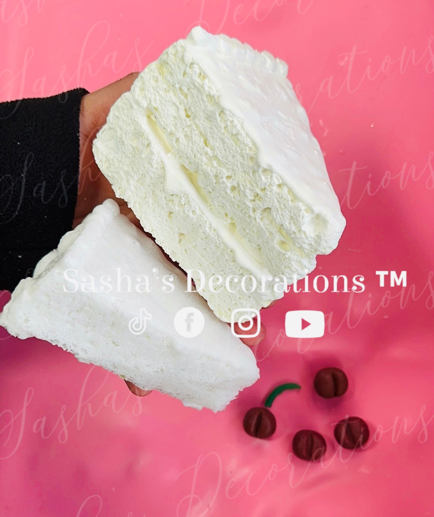 Cake Slice Mold PREORDER (cherry & whipped cream NOT included)