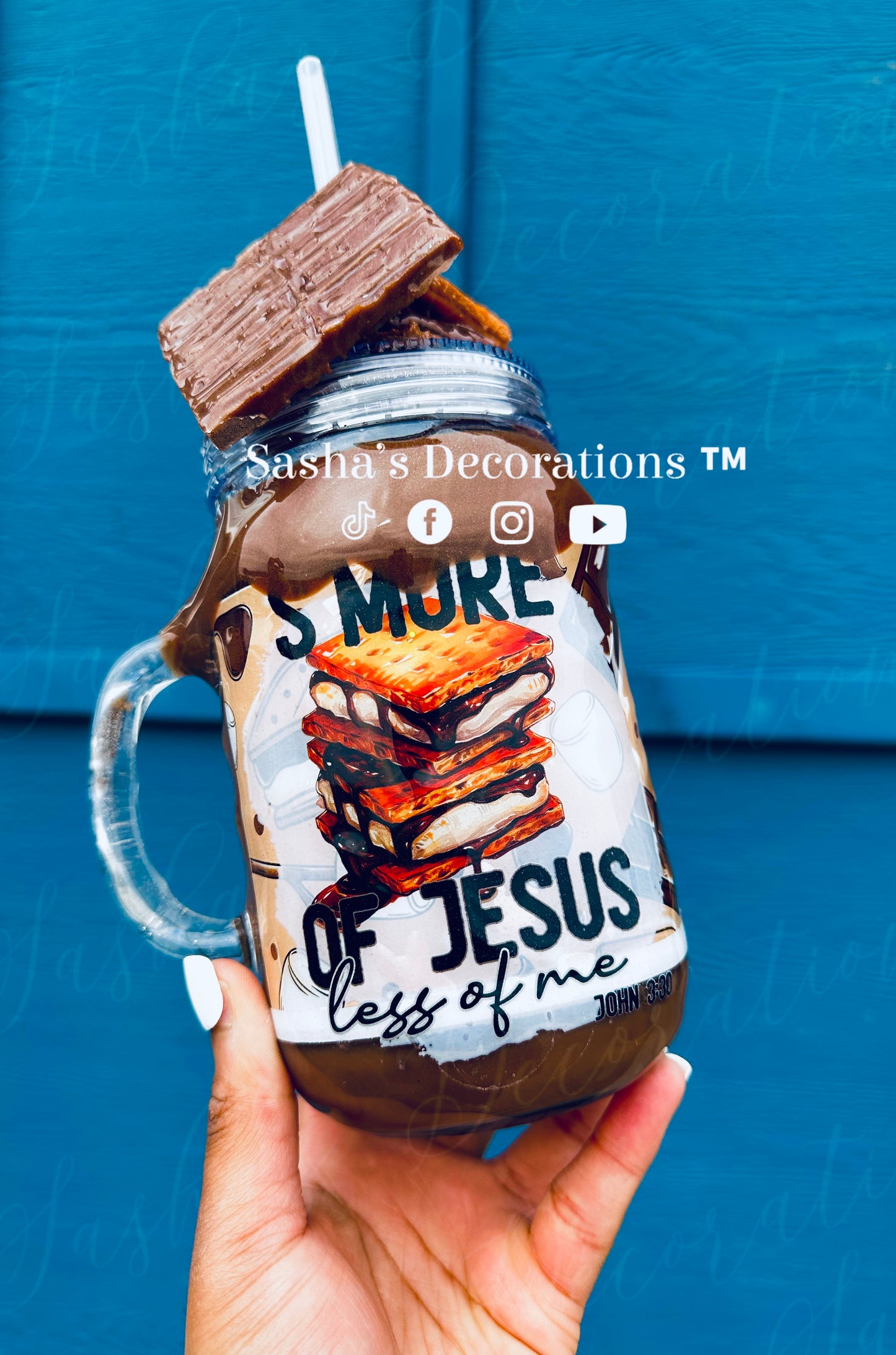 S’more Of Jesus Less Of Me Snow Globe Tumbler Cup