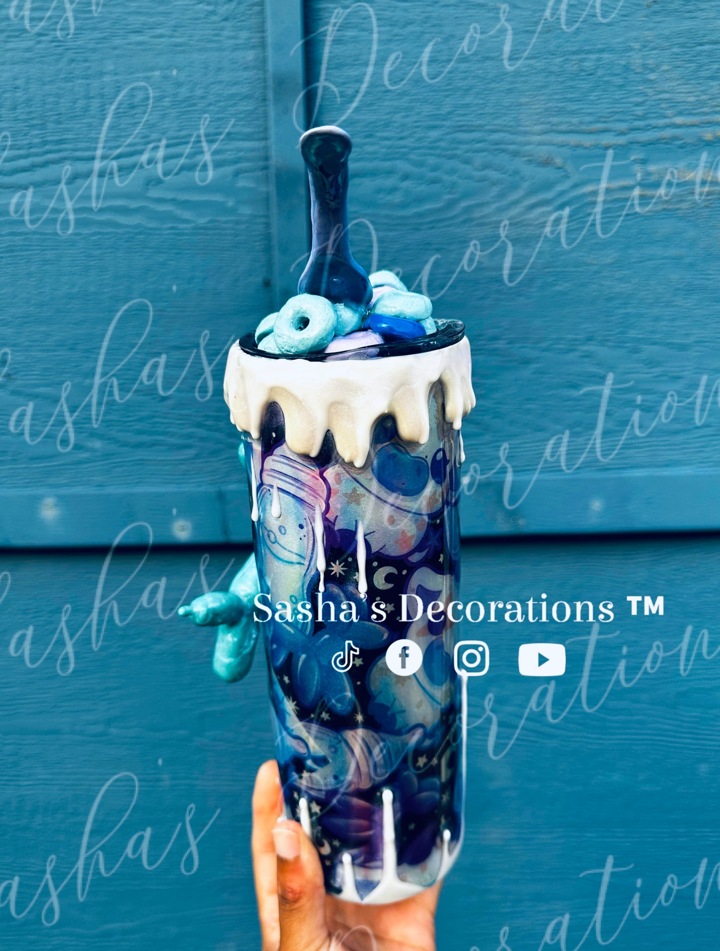 Iridescent Milk Cow/ Balloon Dog Cereal Tumbler Cup