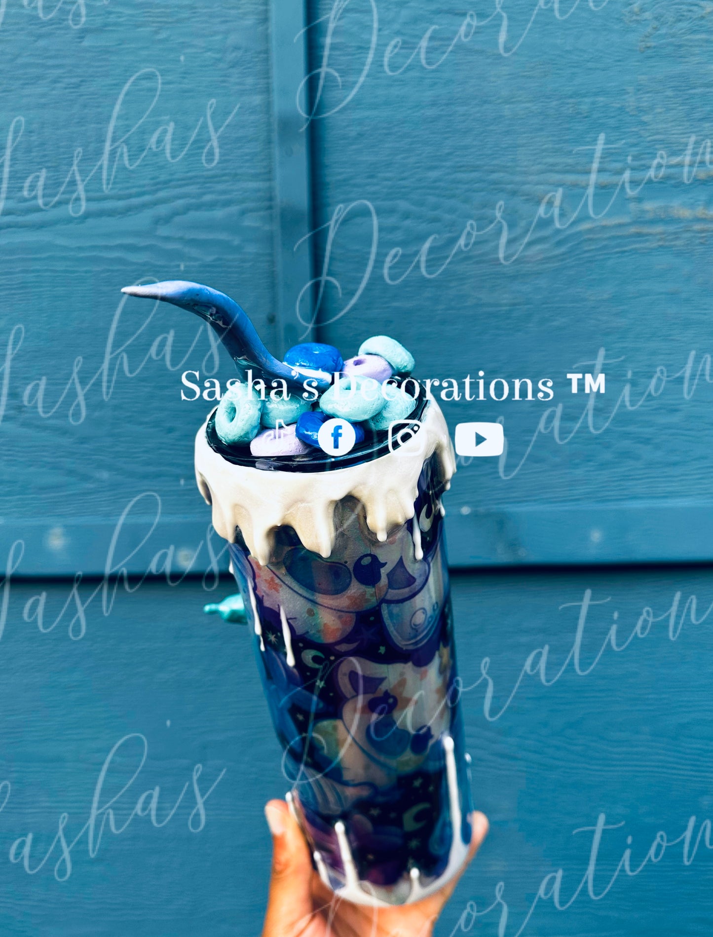 Iridescent Milk Cow/ Balloon Dog Cereal Tumbler Cup