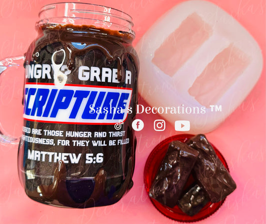 1 Chocolate Bar Two Cavity Mold PREORDER