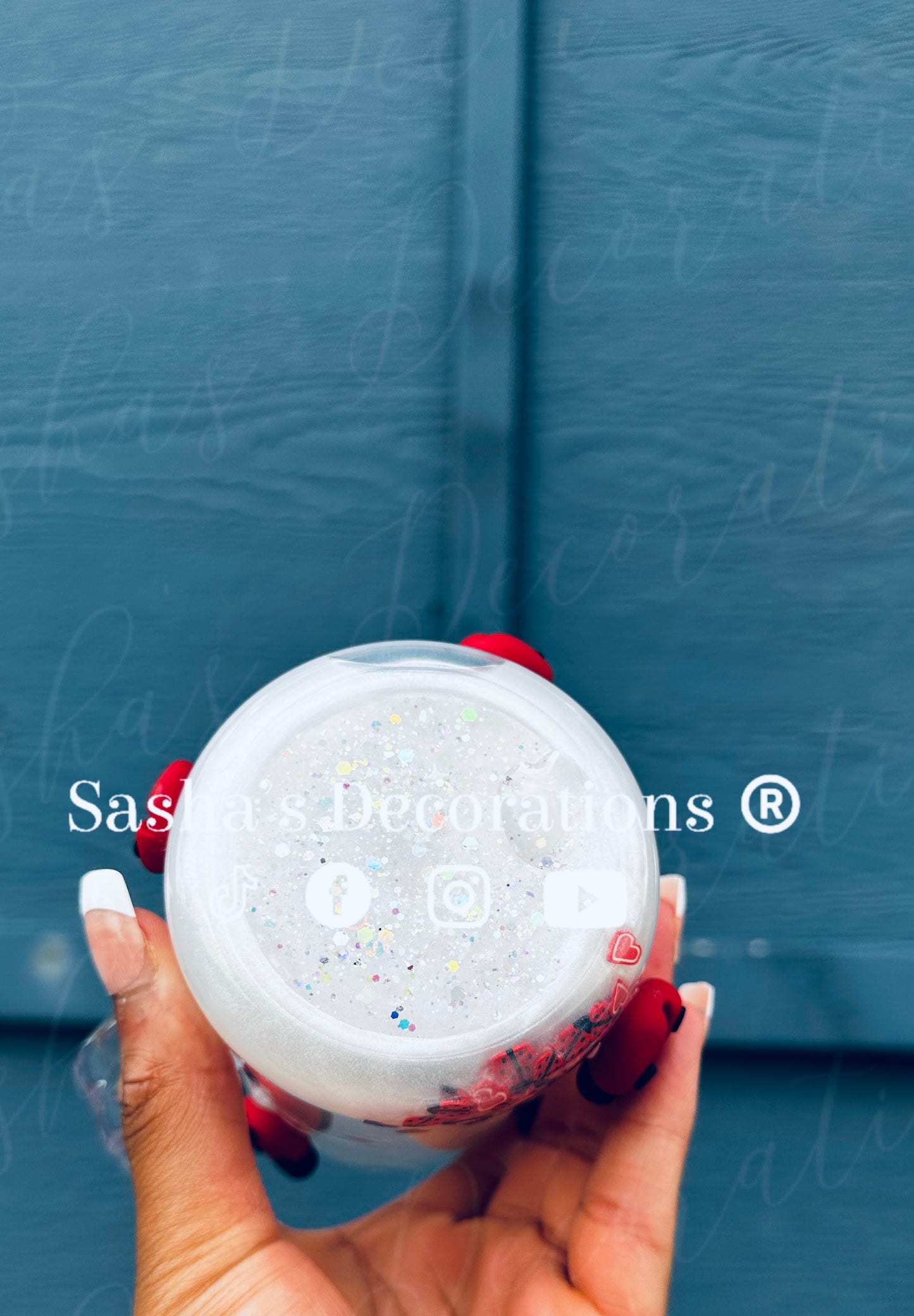 Ladybug Snow Globe Cup