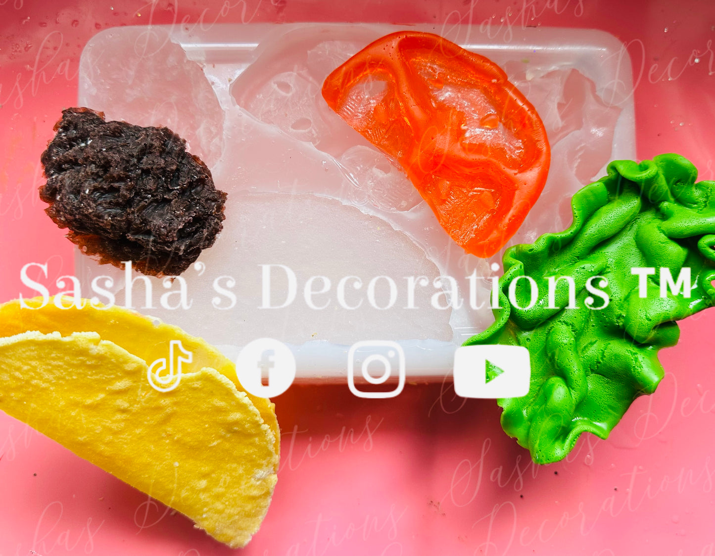 Faux Taco Pieces Mold PREORDER