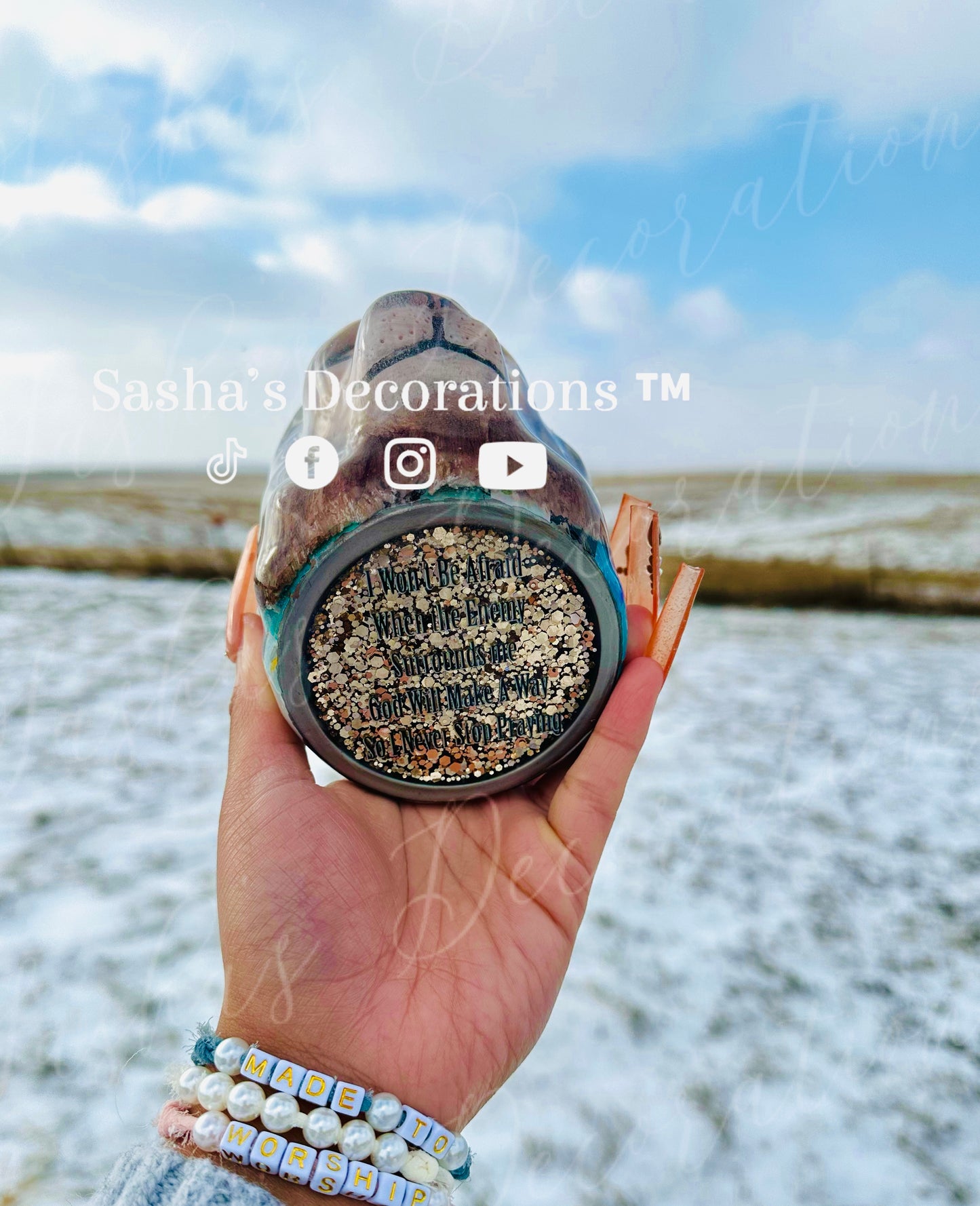 Fear Not 3D Lion Tumbler Cup