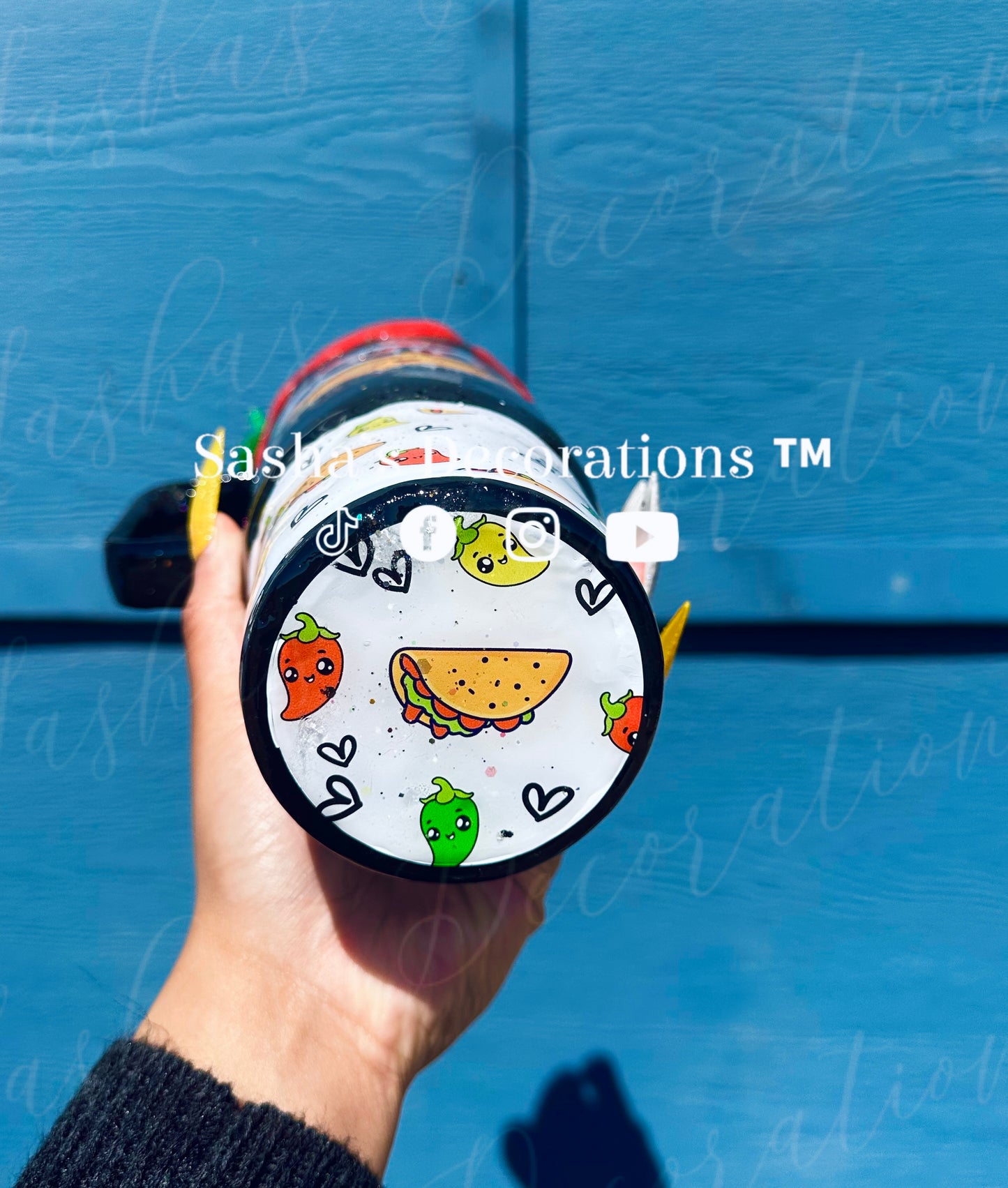 Wanna Taco Bout Jesus? 40 oz Dry Glitter Snow Globe Cup