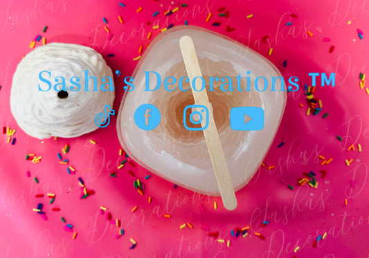 Faux Whipped Cream w/ Straw Hole Wide Lids / 40 oz Lids Mold PREORDER