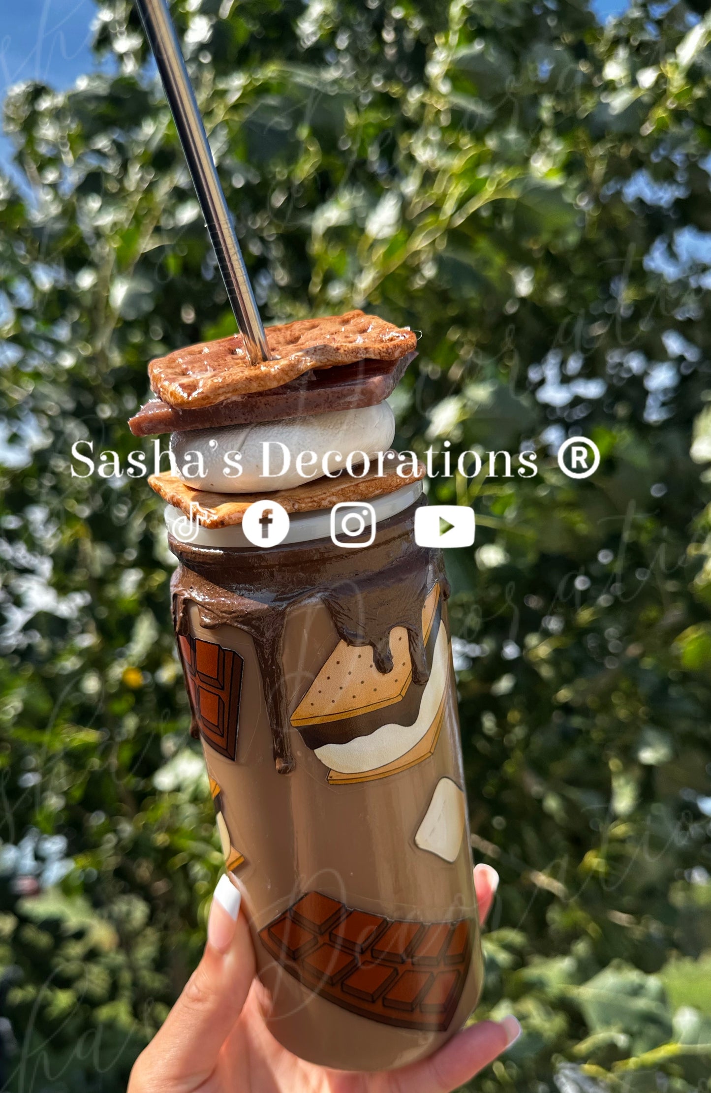 S’mores Snow Globe Tumbler Cup