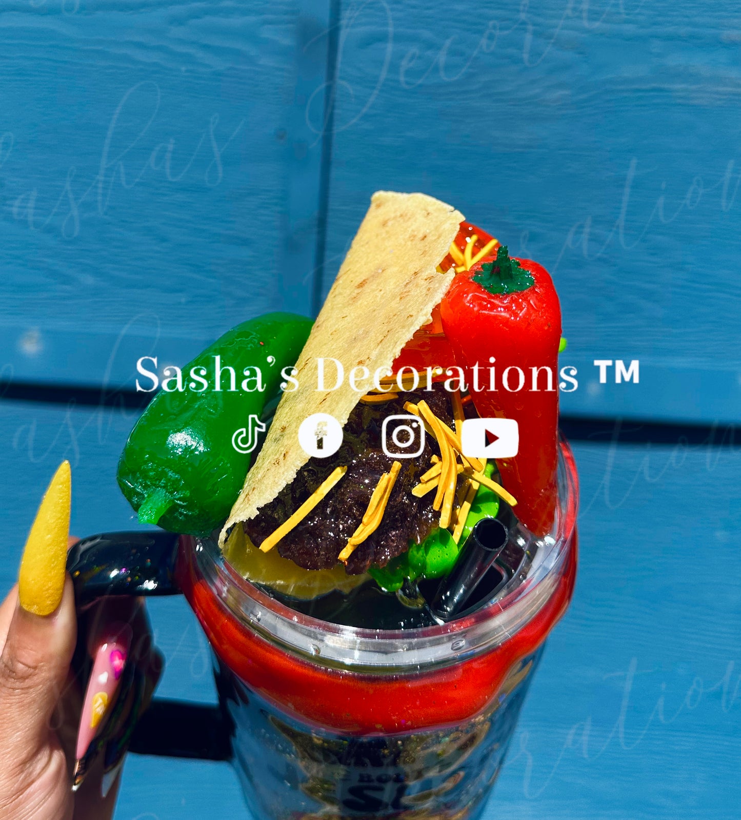Wanna Taco Bout Jesus? 40 oz Dry Glitter Snow Globe Cup