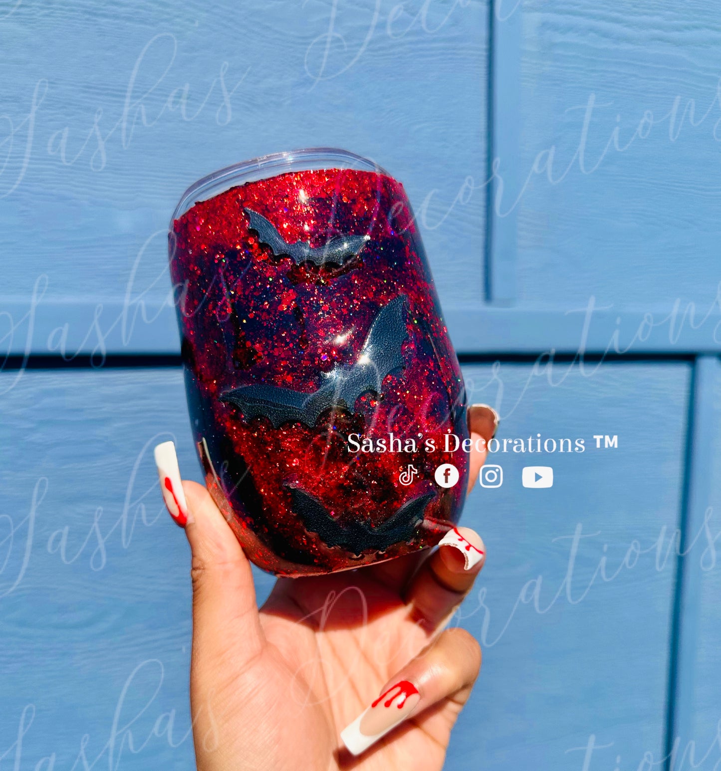 Horror Hottie 12 oz Wine Tumbler