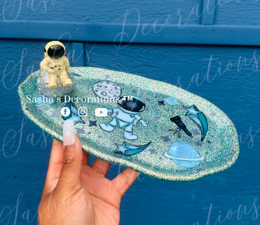 Blue Astronaut Epoxy Tray