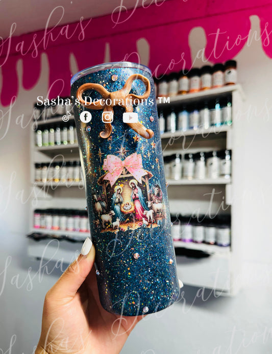 Nativity Star Night Tumbler Cup