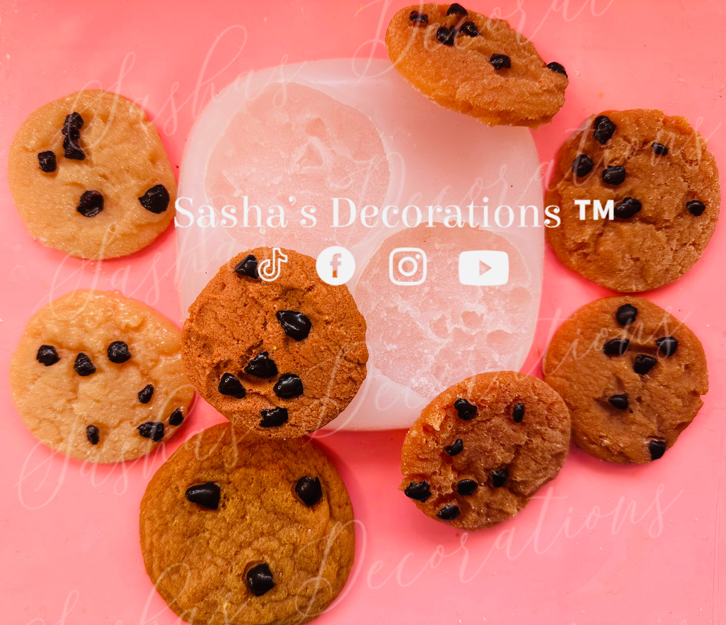 Faux Chocolate Chip Cookie Pieces PREORDER (quantity 6)