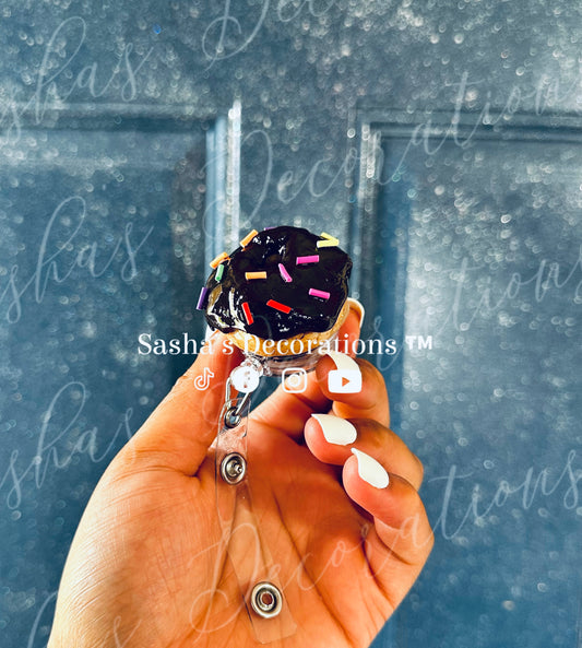 Chocolate 3D Donut Badge Reel