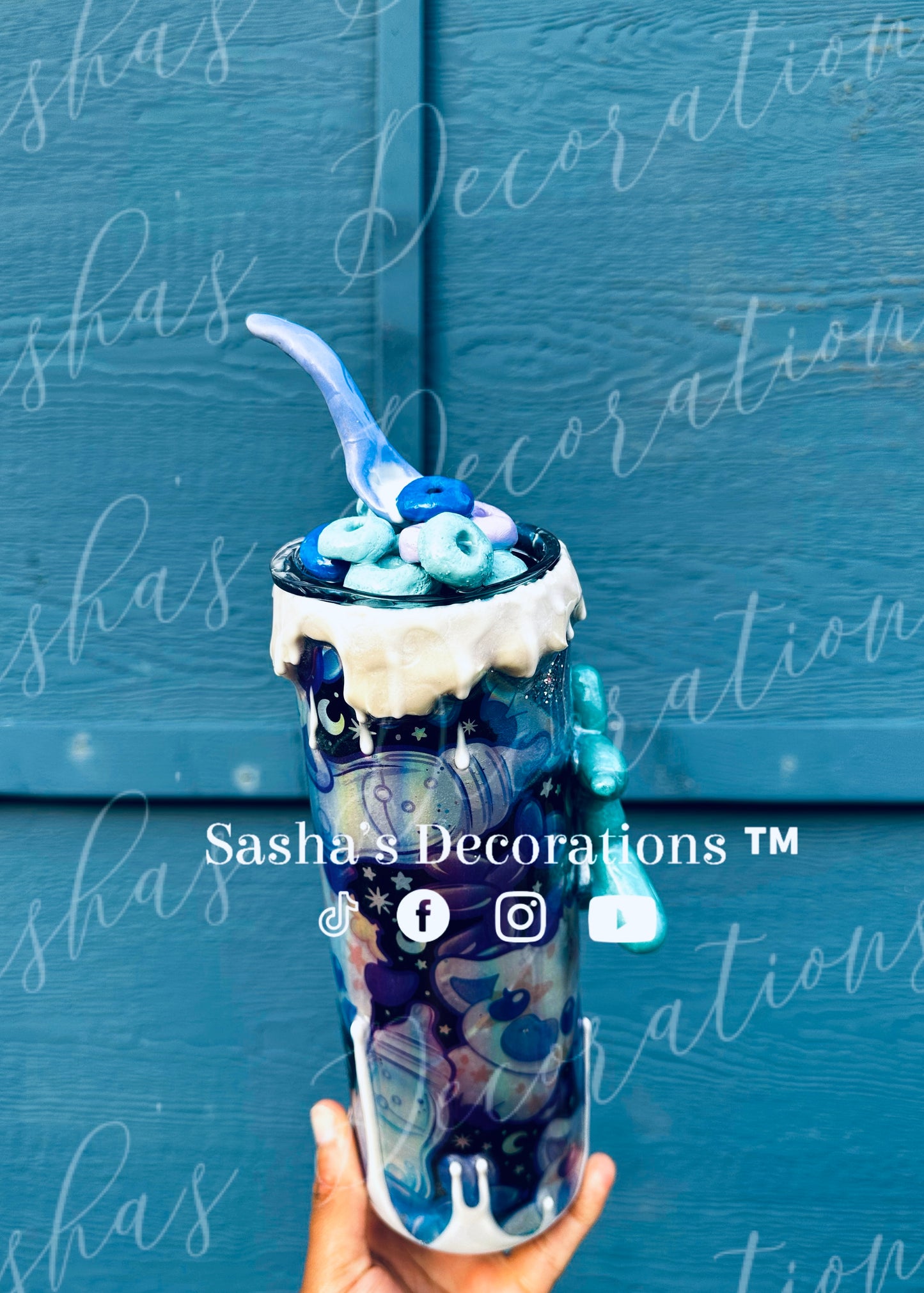 Iridescent Milk Cow/ Balloon Dog Cereal Tumbler Cup