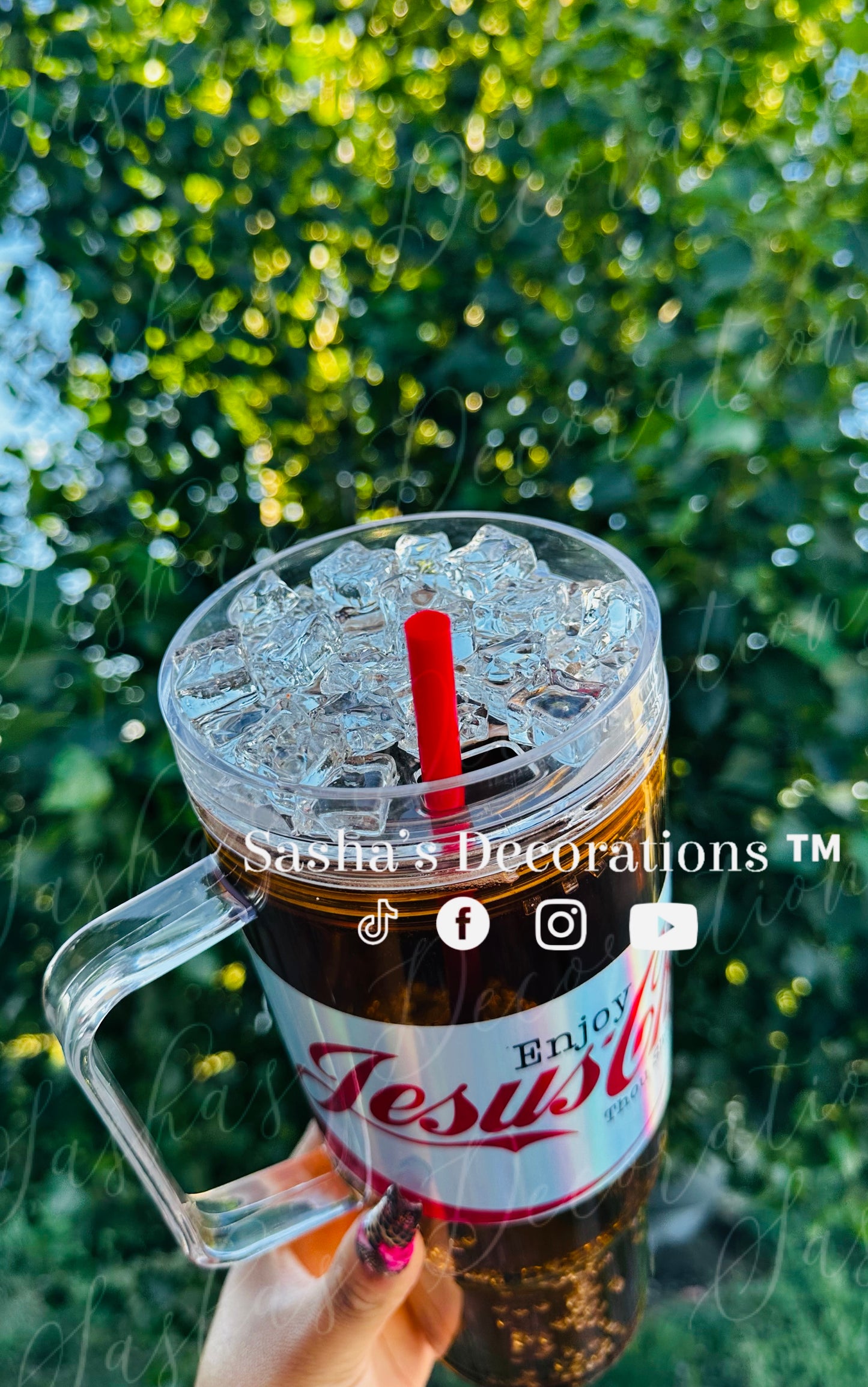 Never Thirst Faux Soda Snow globe Tumbler Cup PREORDER