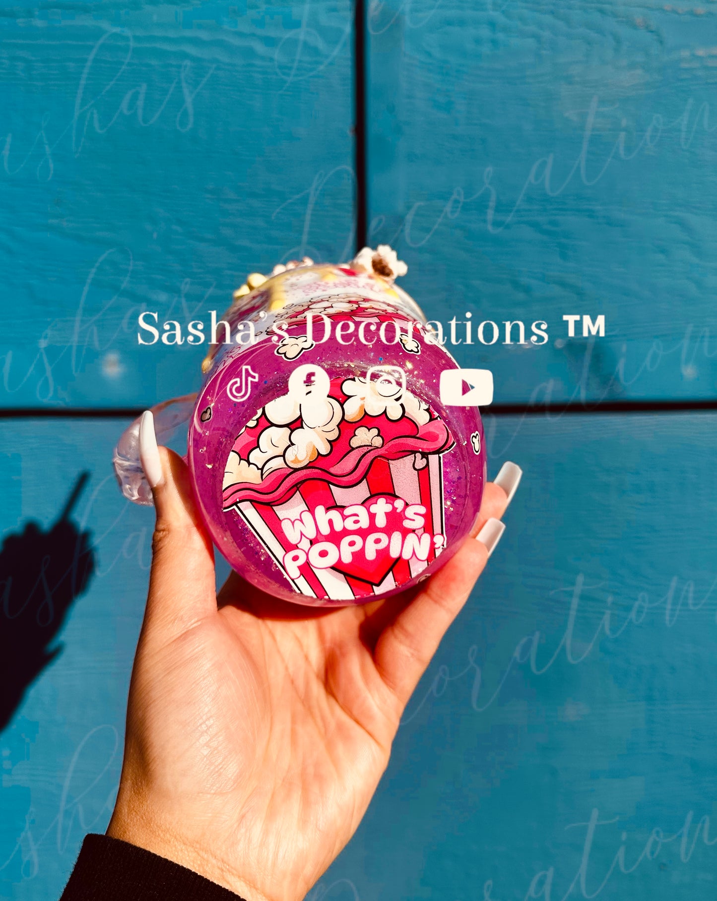 What’s Poppin’ Snow Globe Tumbler Cup