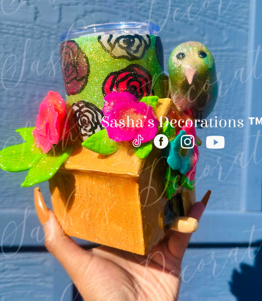 Floral 3D Birdhouse