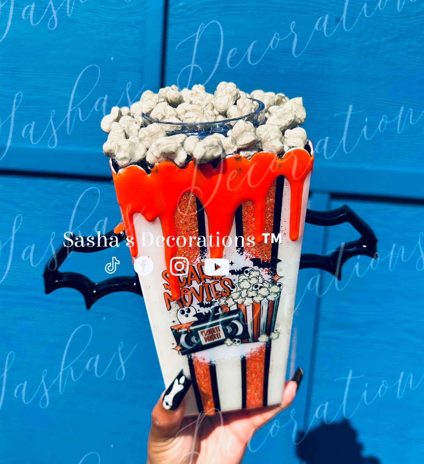 3D Spooky Popcorn Tumbler FULL TUTORIAL