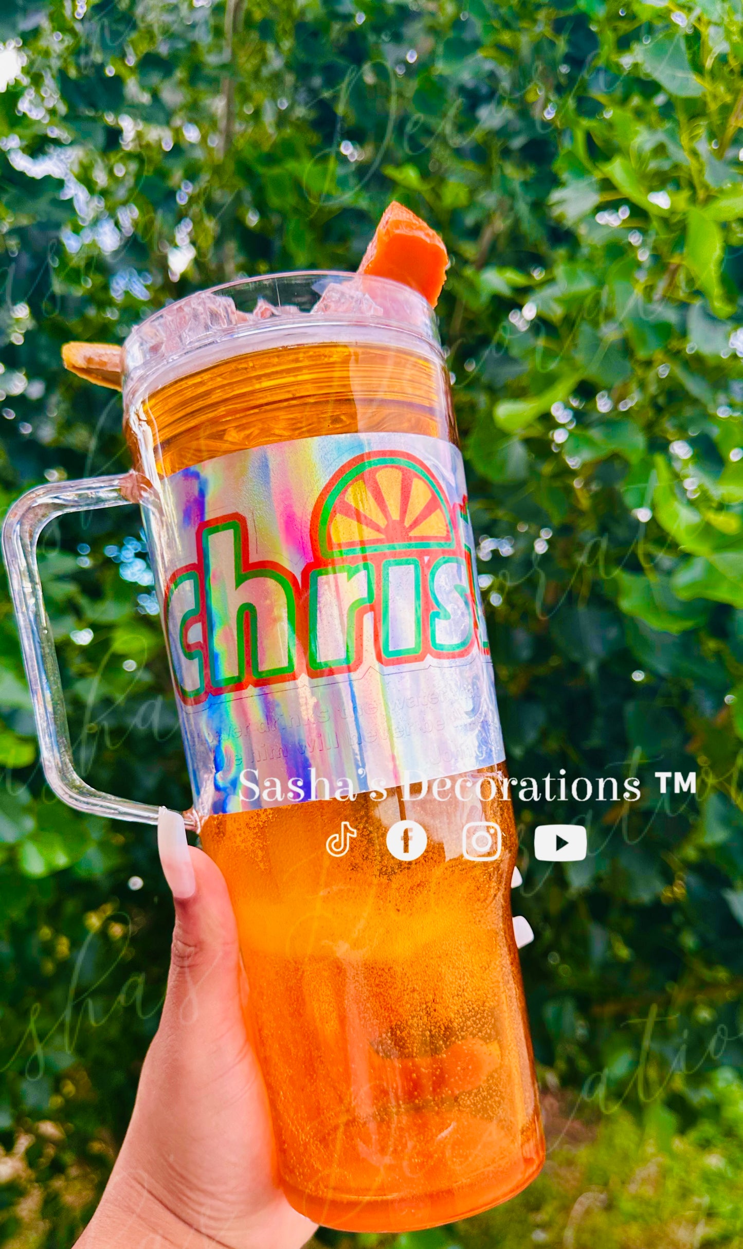 Christ Orange Soda Snow Globe Tumbler Cup