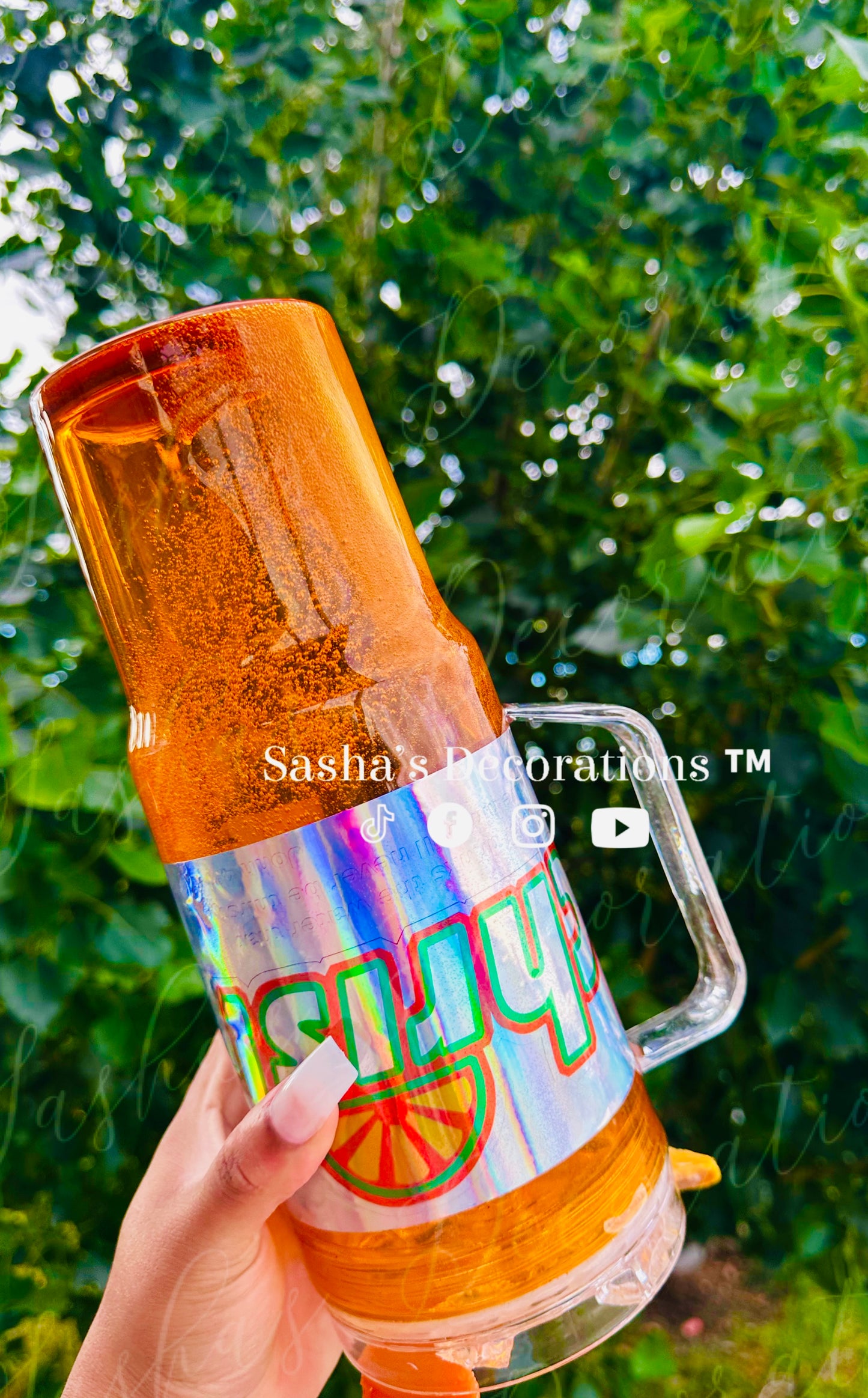Christ Orange Soda Snow Globe Tumbler Cup