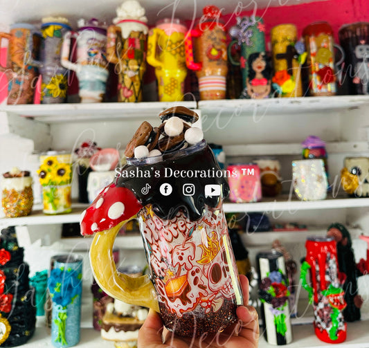 Spooky S’mores 3D Mushroom Tumbler Cup