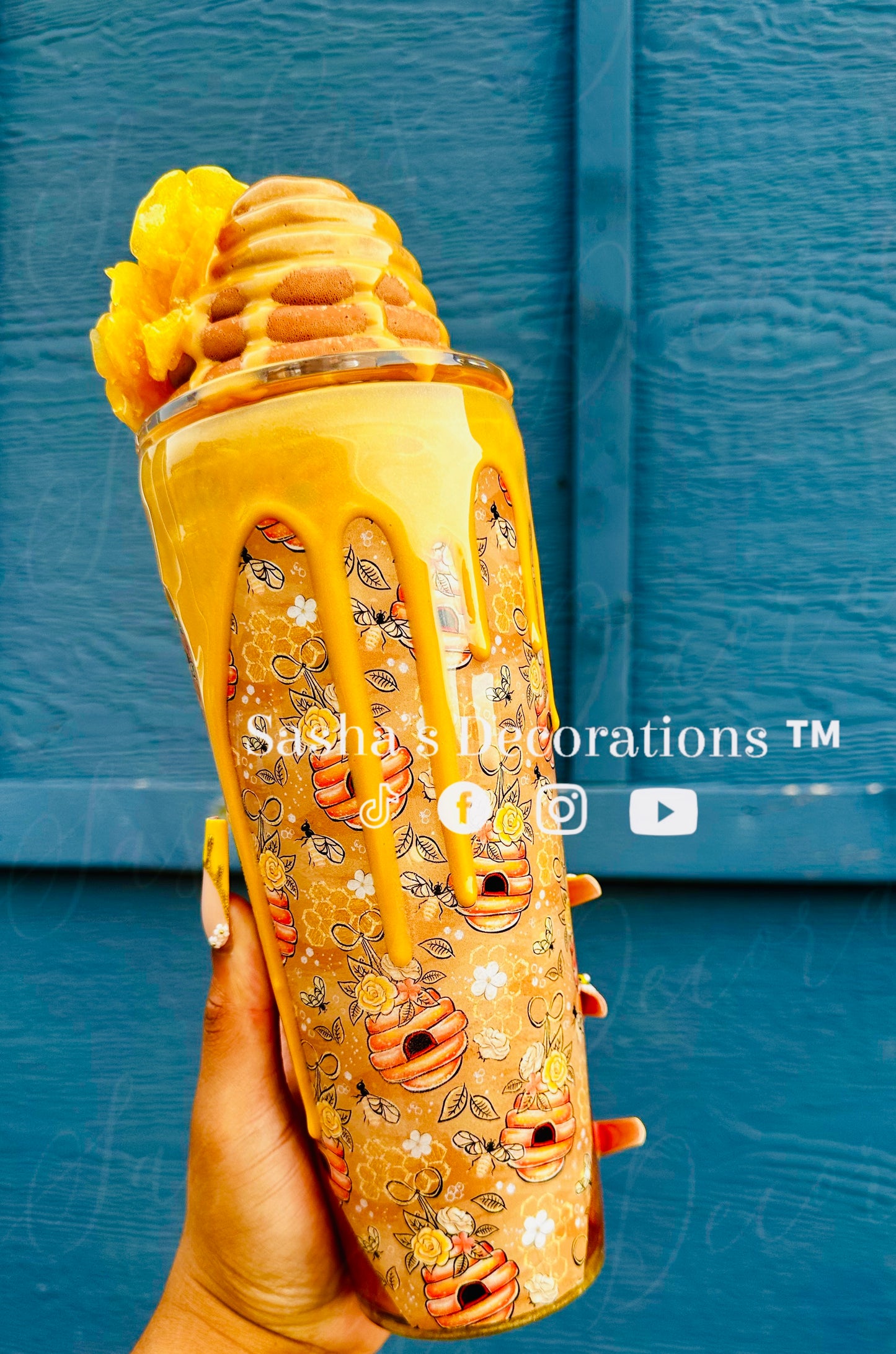 Sweet Like Honey Snow Globe Tumbler Cup